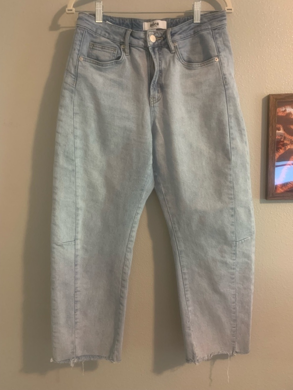 Mica barrel jeans - Light Blue Ankle Length